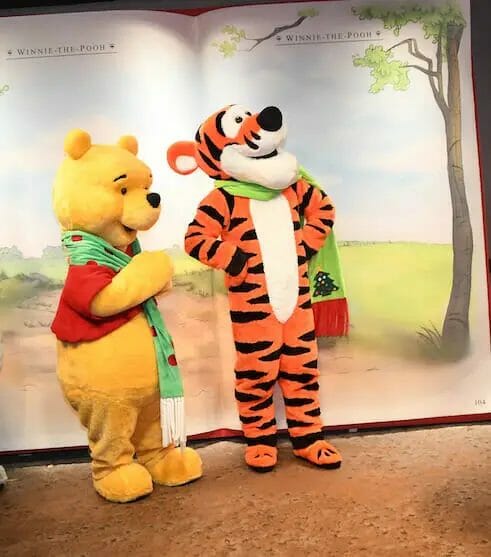 Encontro dos Personagens Pooh e Tigrão