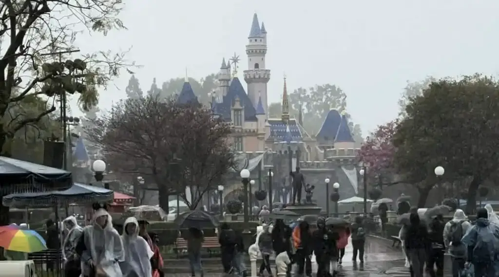 Dia chuvoso na Disneylândia