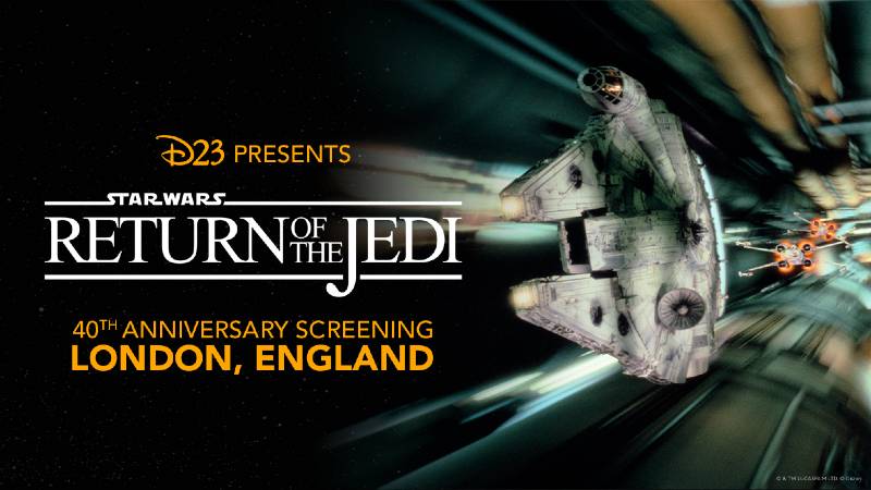 D23 apresenta exibição do 40º aniversário de 'O Retorno de Jedi' em Londres
