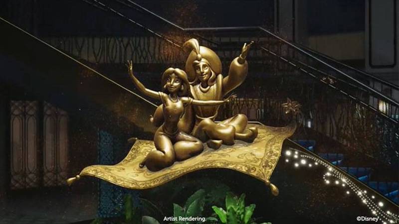 Disney Treasure - estátua de Aladdin