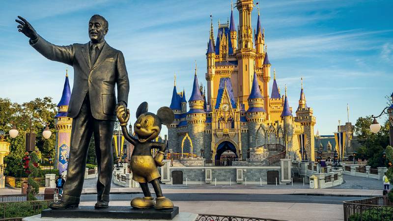 Estátua dos sócios em Walt Disney World