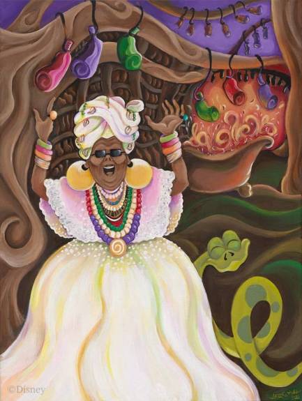 Tiana's Bayou Adventure - pintura mama odie