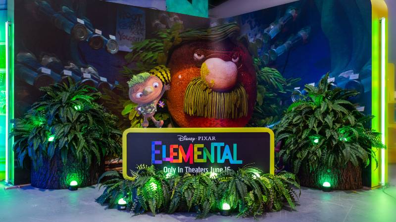 Pixar promove 'Elemental' com tour de shopping em várias cidades a partir de 19 de maio de 2023