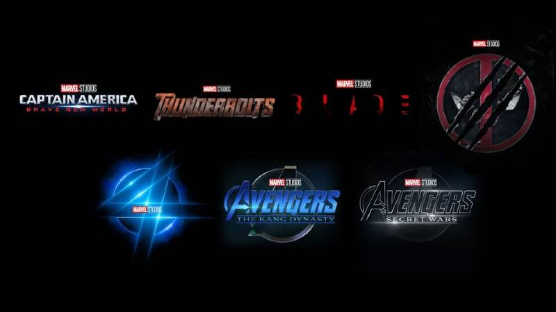 Logotipos de filmes da fase 5-6 da Marvel
