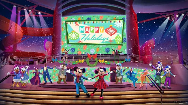 Disney Cruise Line Festa de fim de ano do Mickey e da Minnie