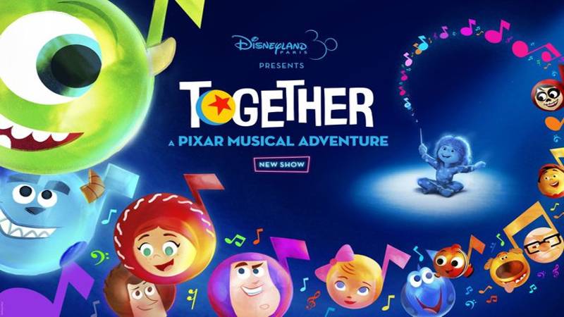 TOGETHER: Uma aventura musical da Pixar na Disneyland Paris