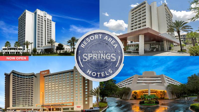 Hotéis da área de resorts Disney Springs