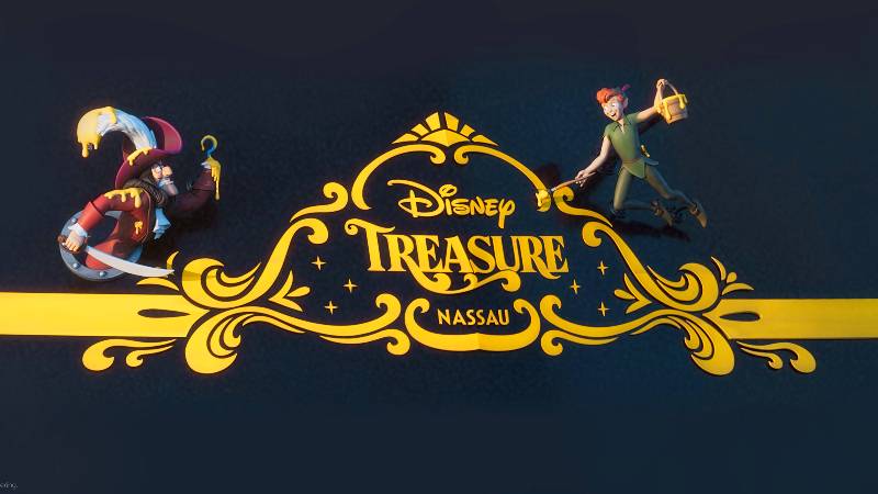 Disney Treasure Stern com Peter Pan e Capitão Gancho