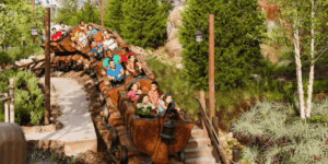 Seven Dwarfs Mine Train in progress
