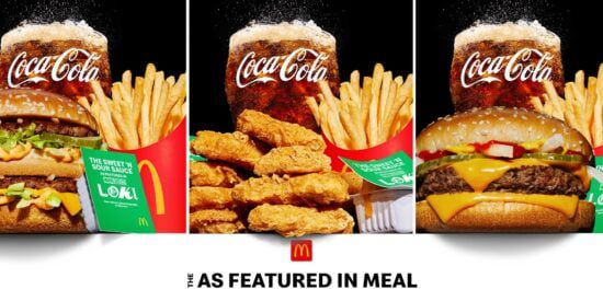Anúncio do McDonald's com molho da marca Loki