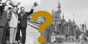 Walt and Castle Photos of Disneyland Opening Day_feature image
