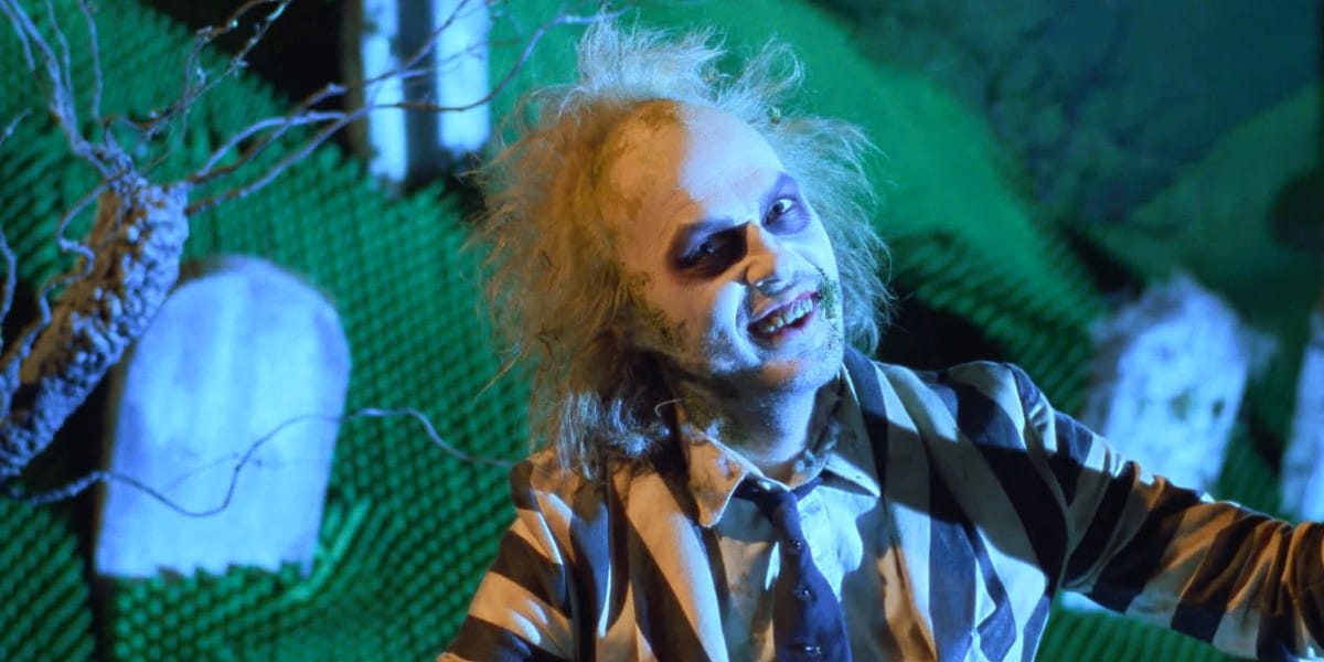 Michael Keaton em 'Beetlejuice' (1988)