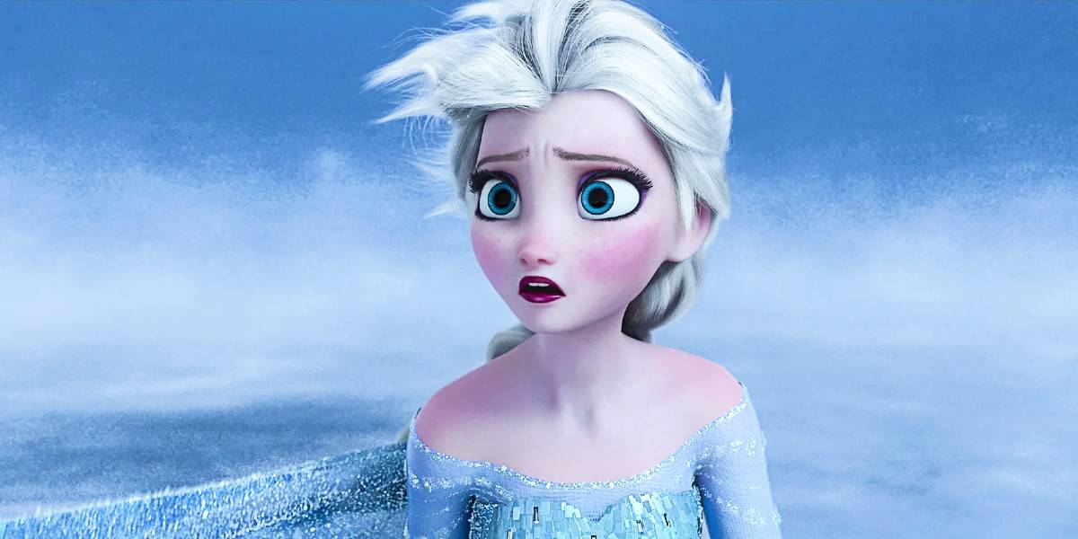 Elsa chocada em Frozen
