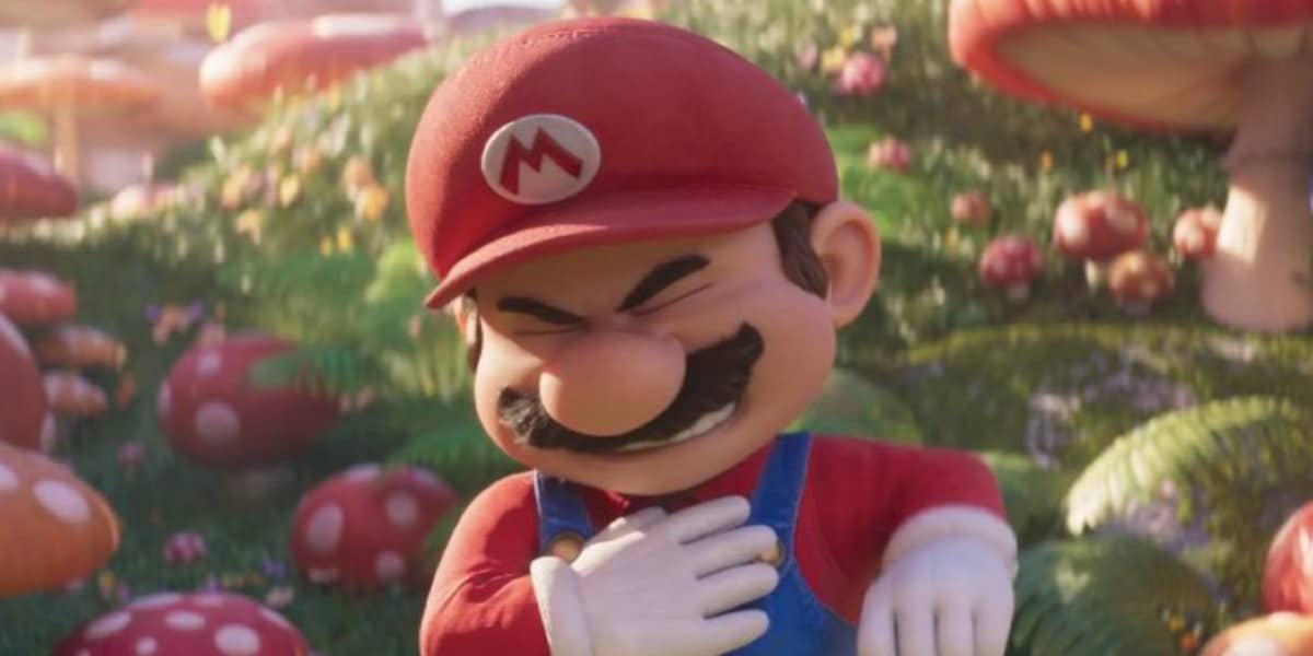 Fazendo uma careta para Mario no filme Super Mario Bros