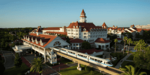 Aerial view of the Grand Floridian at Disney World