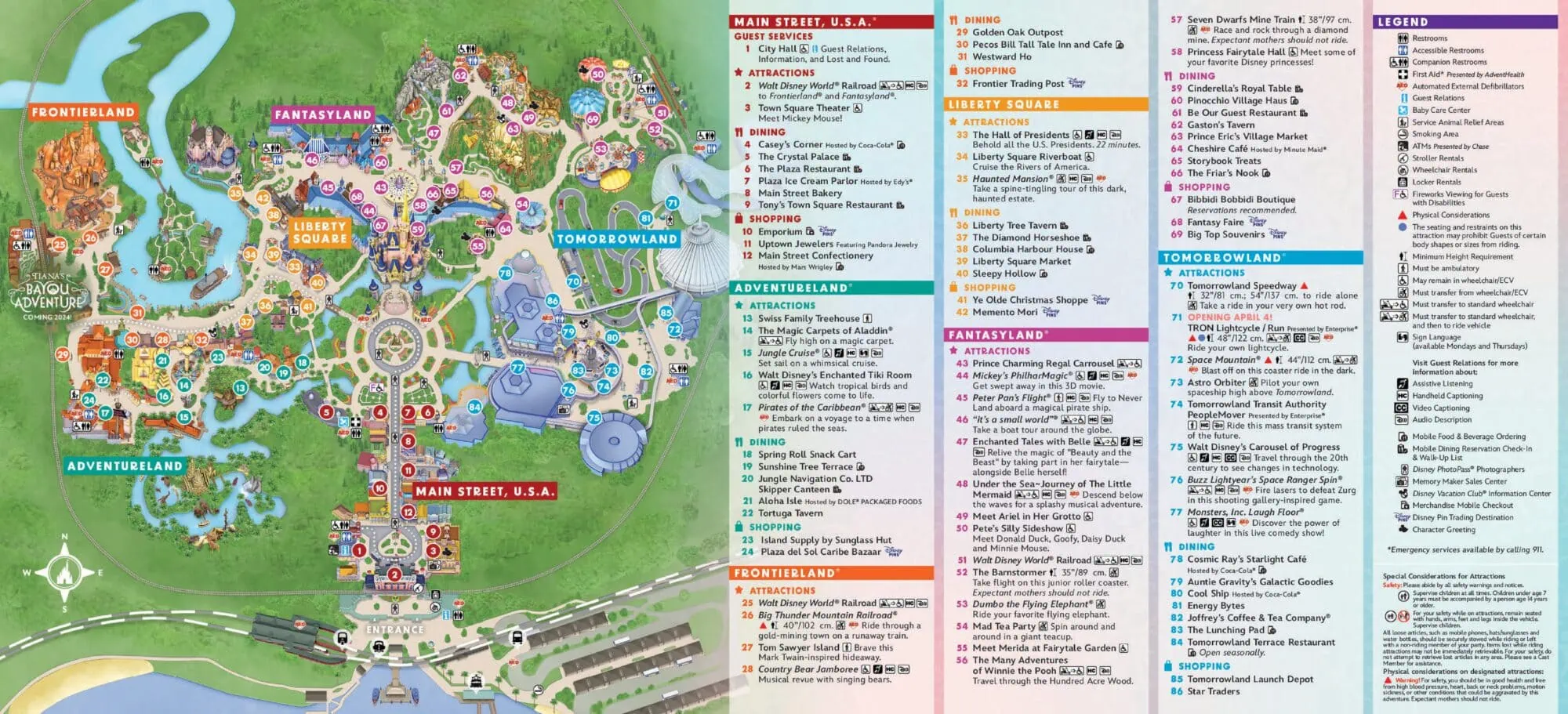 1695091748 820 Novo mapa do Magic Kingdom Park apresenta Tiana e outras