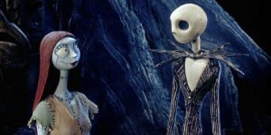 Jack and Sally in 'The Nightmare before Christmas'