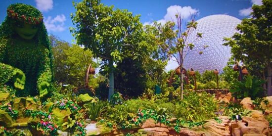 plano geral de Journey of Water, inspirado em Moana dentro do EPCOT no Walt Disney World Resort