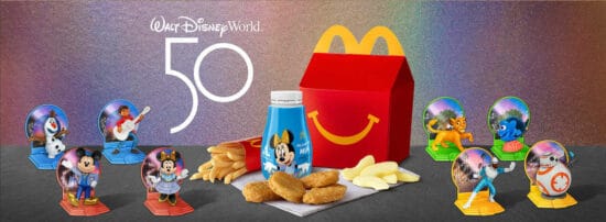 Brinquedos do Happy Meal Disney do 50º aniversário do McDonald's