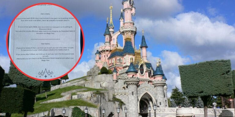 Disneyland Paris with new hotel notice