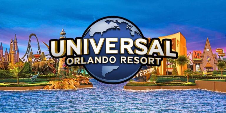 Universal Volcano Bay water theme park, Universal Studios Florida, and Islands of Adventure.
